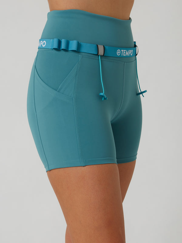 A TEMPO running belt worn at the waist during a run in Australia